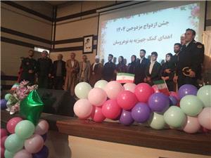 70 سري جهيزيه ميان زوجين جوان شهرستان جوانرودتوزيع شد