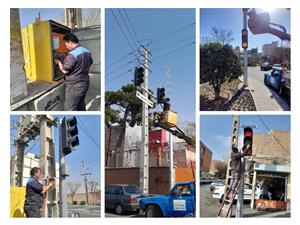 پايان بهسازي 215 فانوس راهنمايي در معابر منطقه 18 / اختلالات برقي و سولار برطرف شد