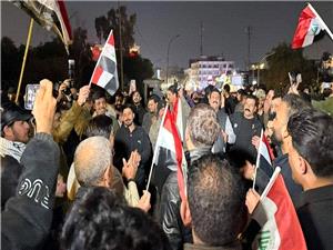 تظاهرات عراقیها در حمایت از مواضع نوری المالکی