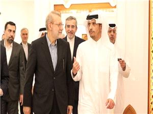 لاریجانی و آل ثانی درباره مذاکرات ایران و آمریکا گفتوگو کردند