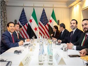 ديدار روبيو با وزير خارجه سوريه و فرمانده قسد