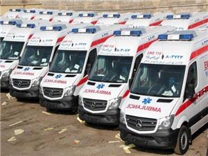 توزیع 100 آمبولانس جدید در طرح ارتقای اورژانس