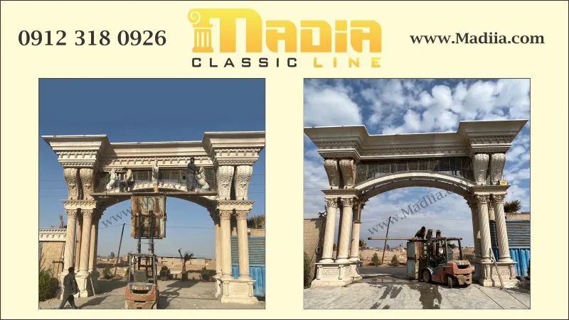 اجرای نما رومی با سنگ مصنوعی فایبرگلاس (ارزان و فوری)